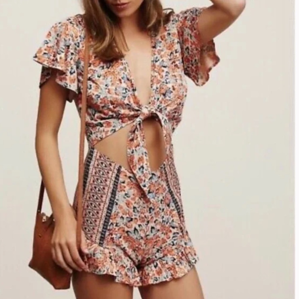 Free people floral romper